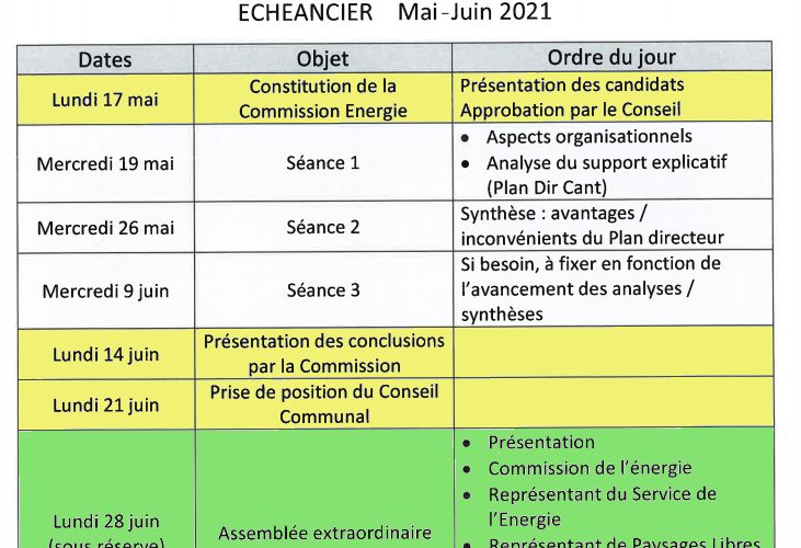 Information de la Commune de Vuisternens-dt-Romont au sujet du projet éolien