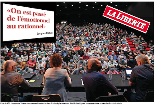Près de 90 % du peuple de Vuisternens a refusé !